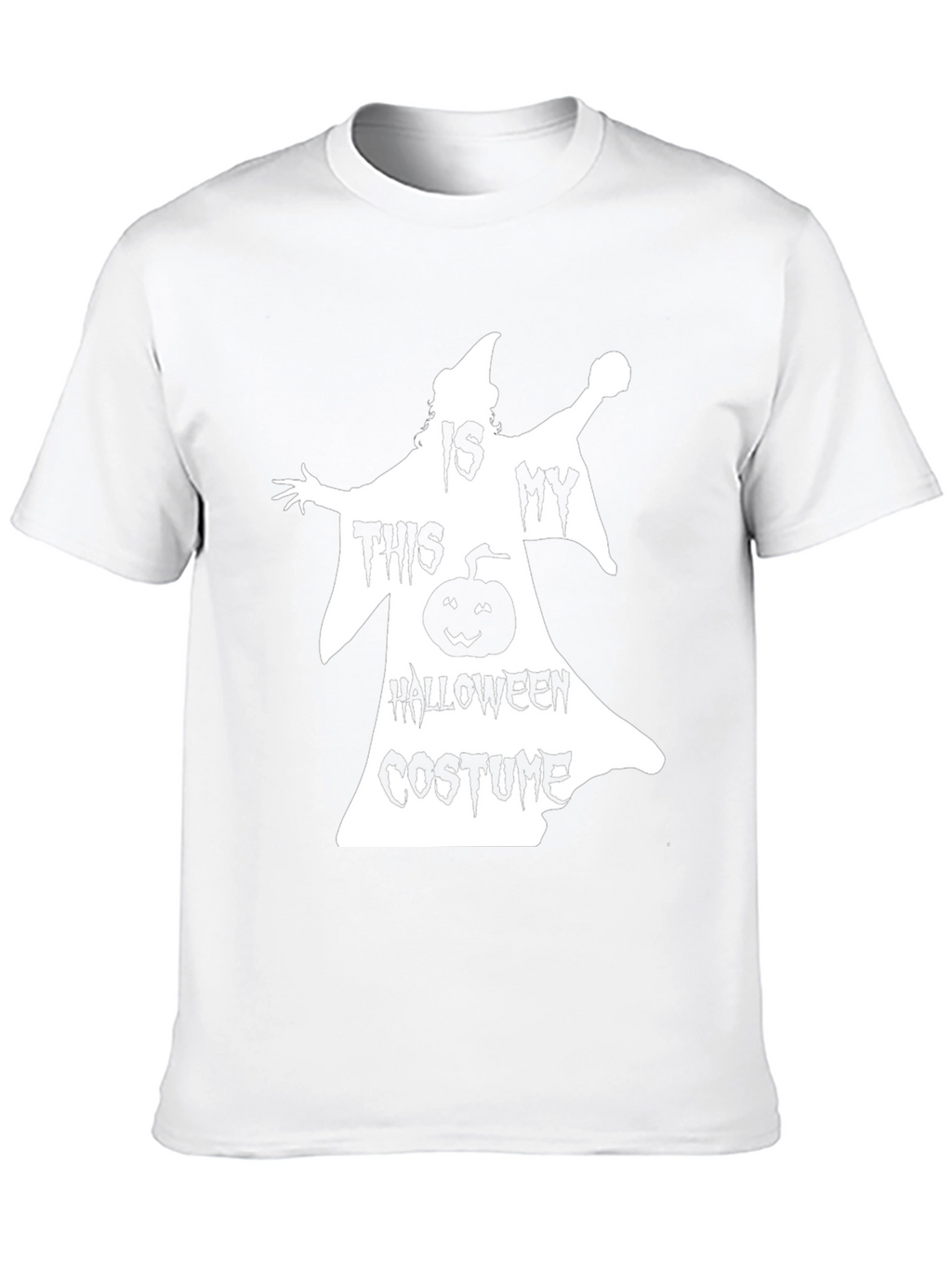 Halloween Costume T-Shirt - Spooky Pumpkin Ghost Design