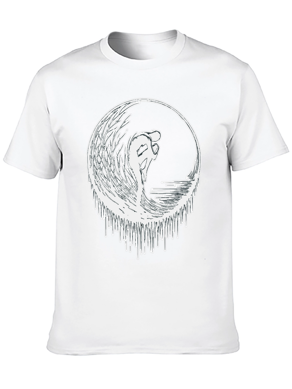 Surfing Wave Graphic Tee - Black