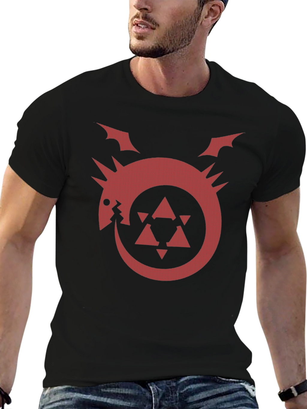 Ouroboros Fullmetal Alchemist Black T-Shirt