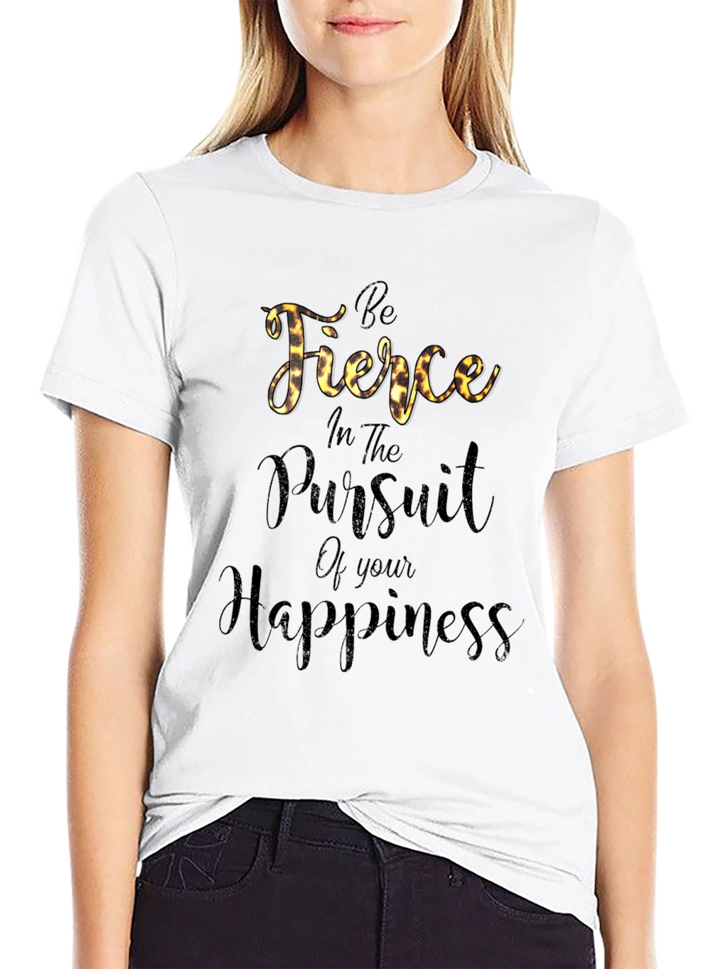 Be Fierce Black Graphic Tee