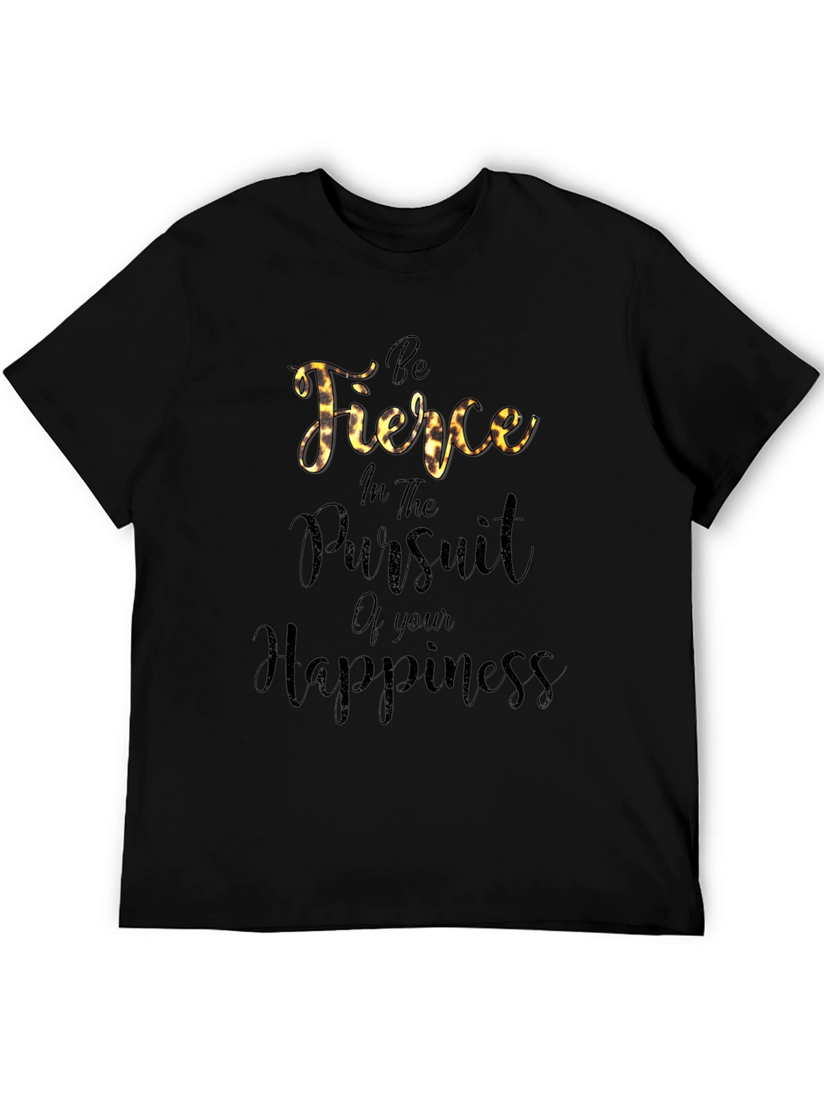 Be Fierce Black Graphic Tee