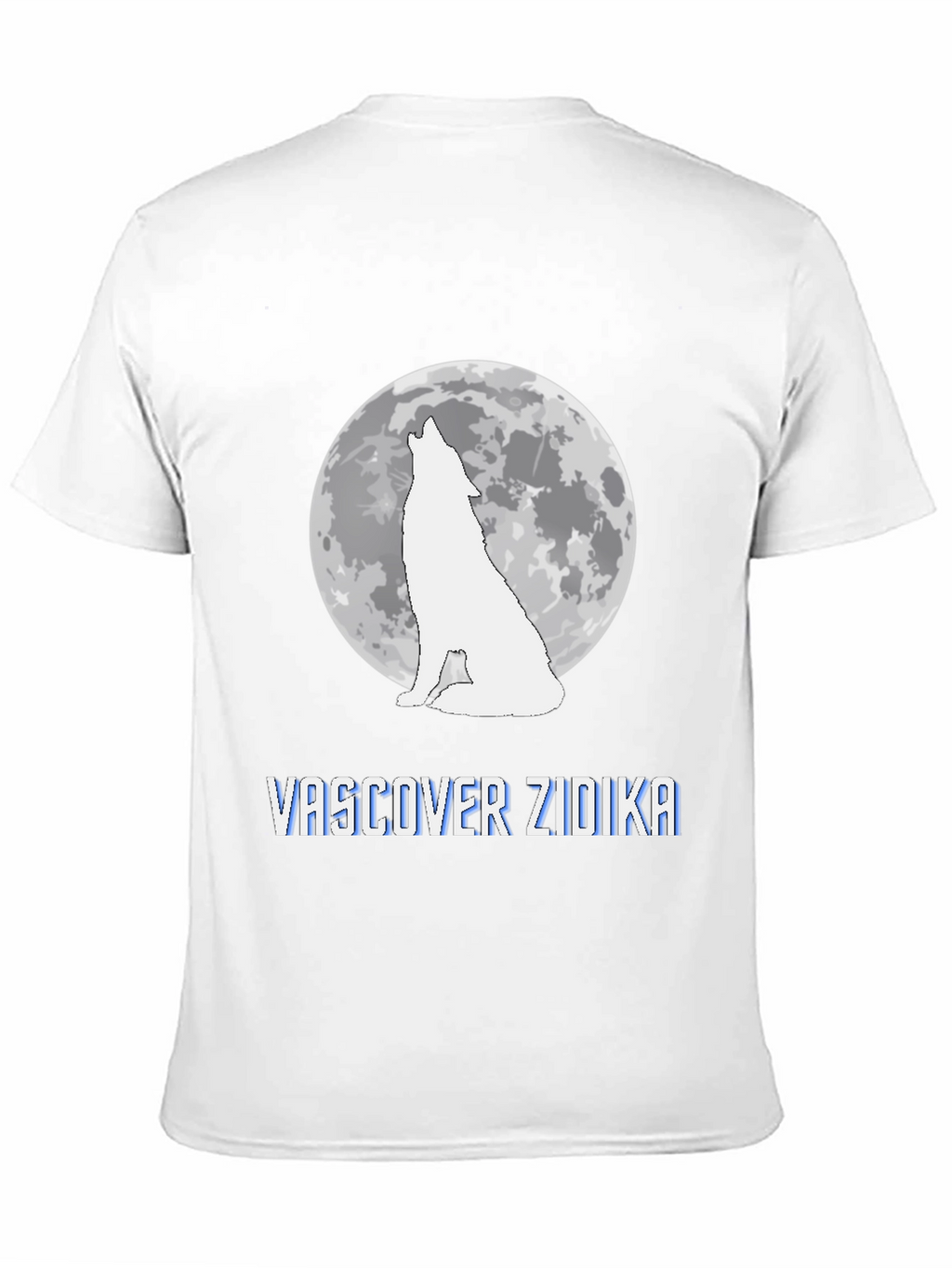 Wolf Howling at Moon Graphic Tee - Vascover Zidika