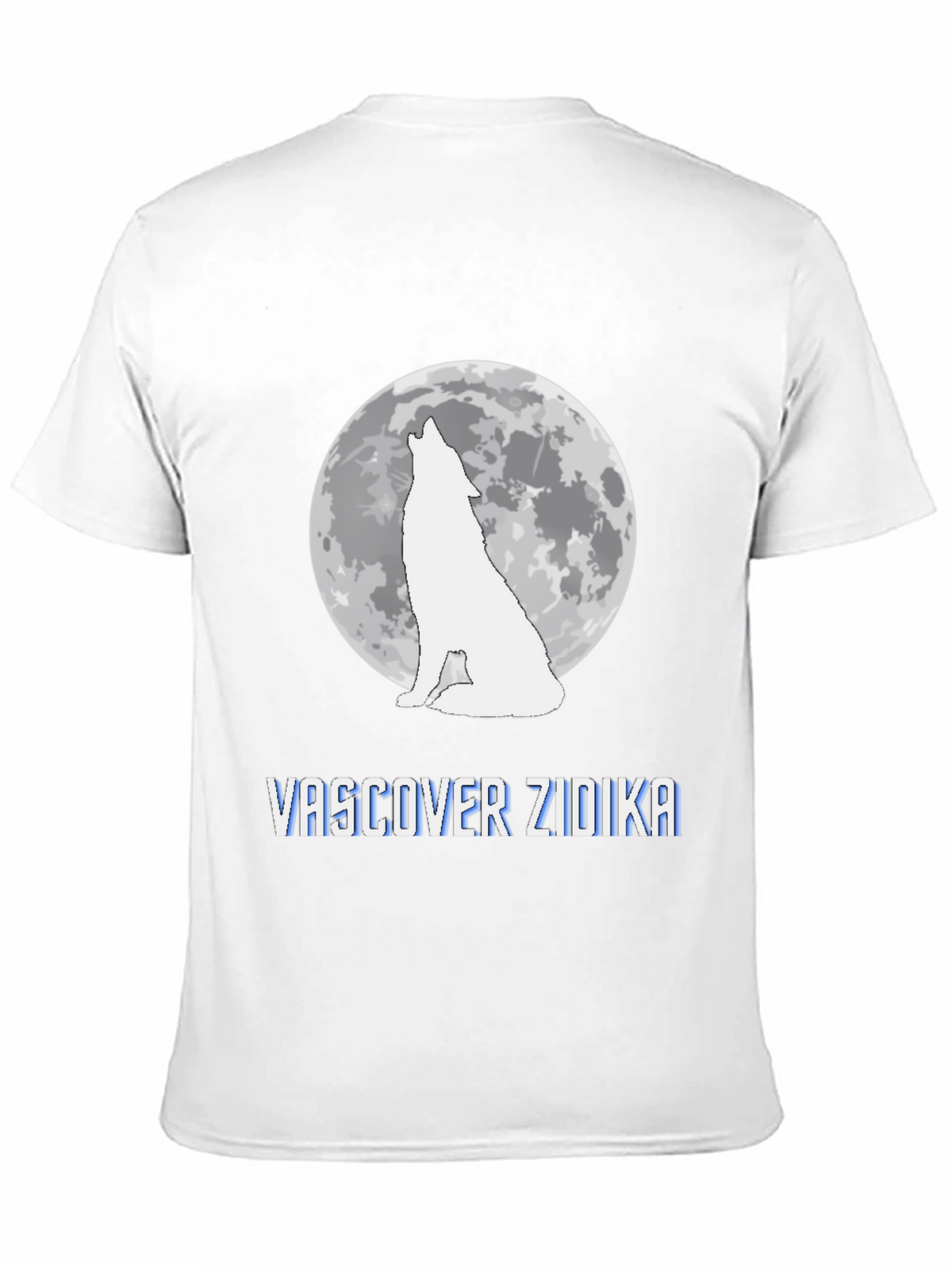 Wolf Howling at Moon Graphic Tee - Vascover Zidika