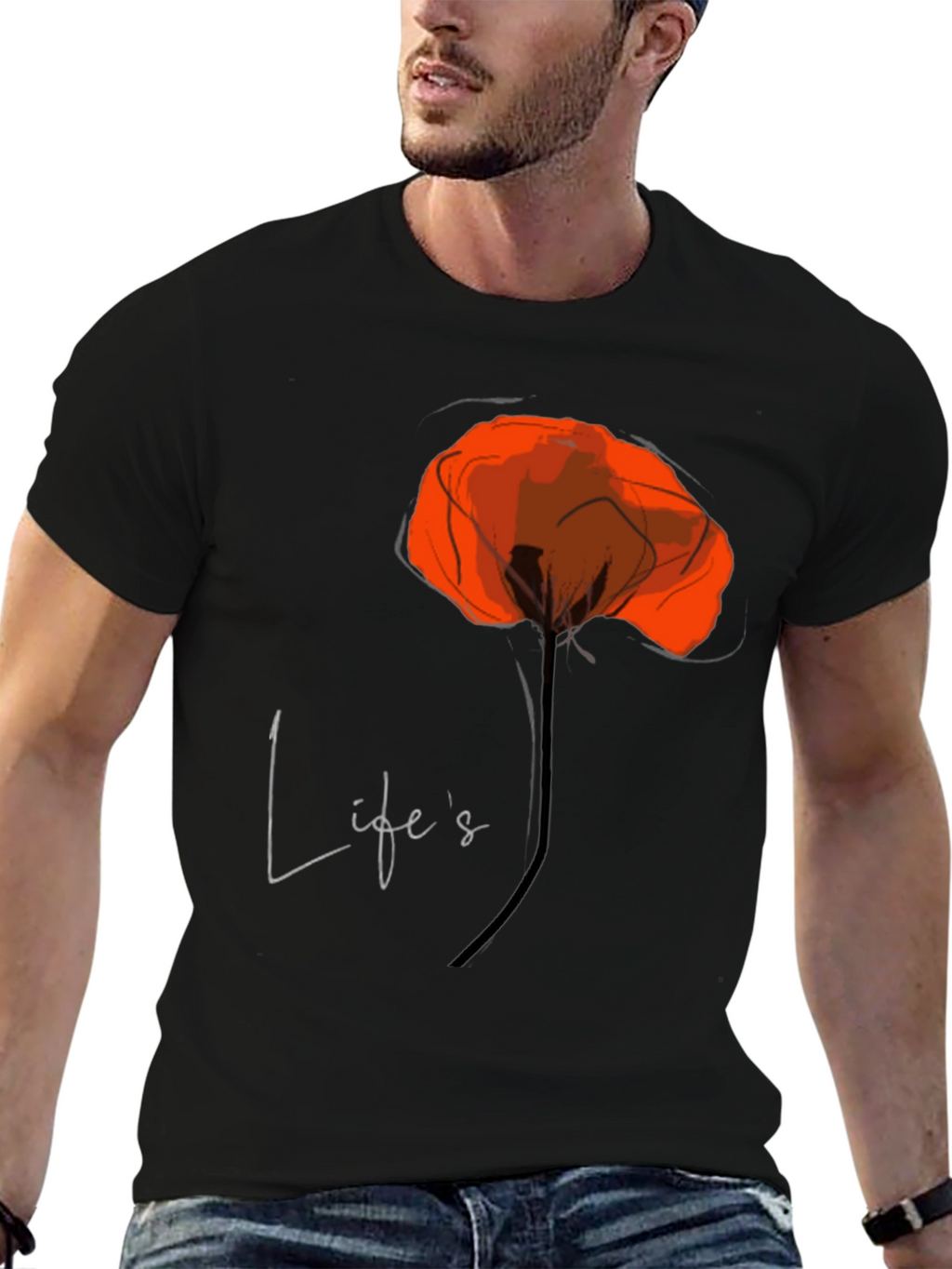 Lifes a Poppy T-Shirt - Stylish Graphic Tee