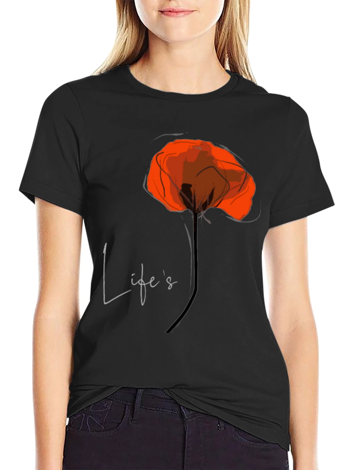 Lifes a Poppy T-Shirt - Stylish Graphic Tee