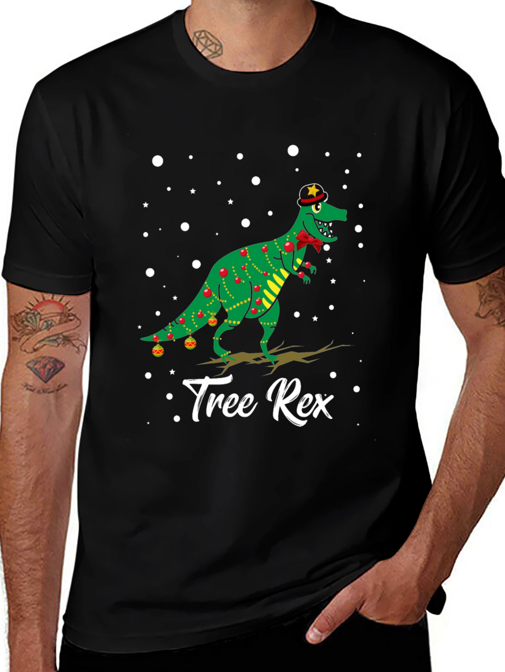 Festive Tree Rex T-Shirt