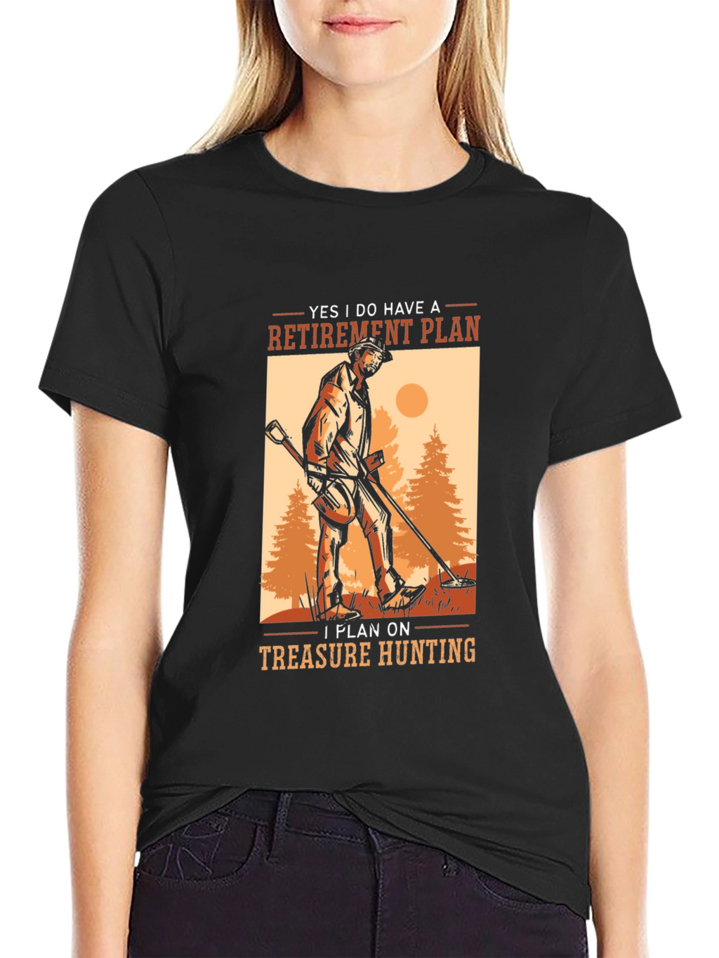 Retirement Plan Treasure Hunting Graphic Tee