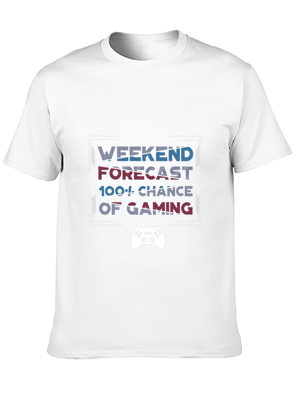 Weekend Gaming Forecast Black T-Shirt
