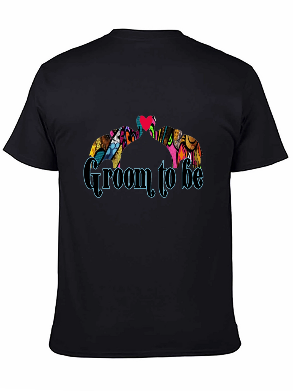 Groom To Be Black Crew Neck Graphic T-Shirt