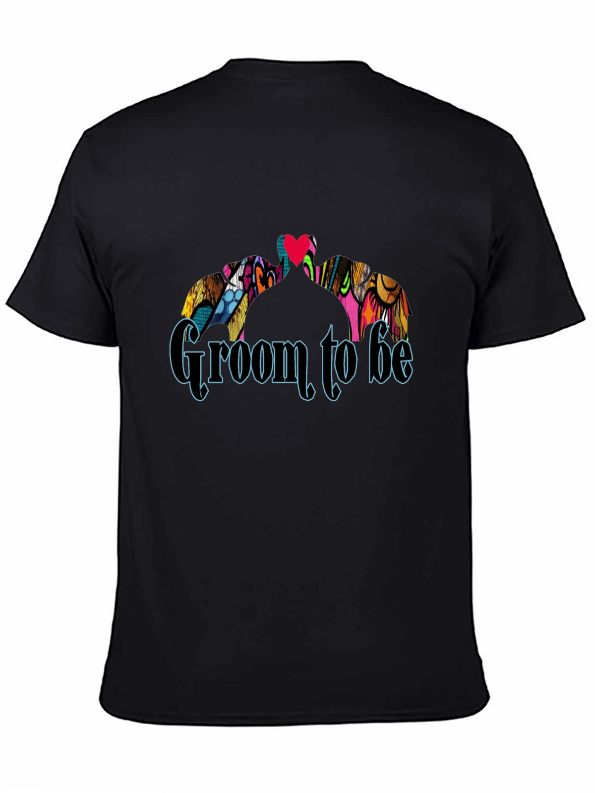 Groom To Be Black Crew Neck Graphic T-Shirt