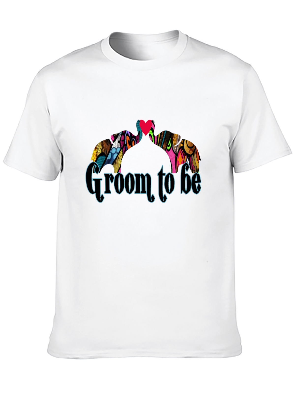 Groom To Be Black Crew Neck Graphic T-Shirt