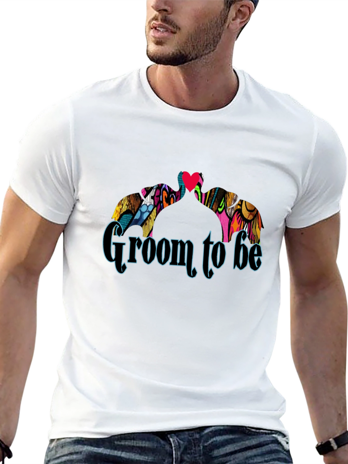 Groom To Be Black Crew Neck Graphic T-Shirt