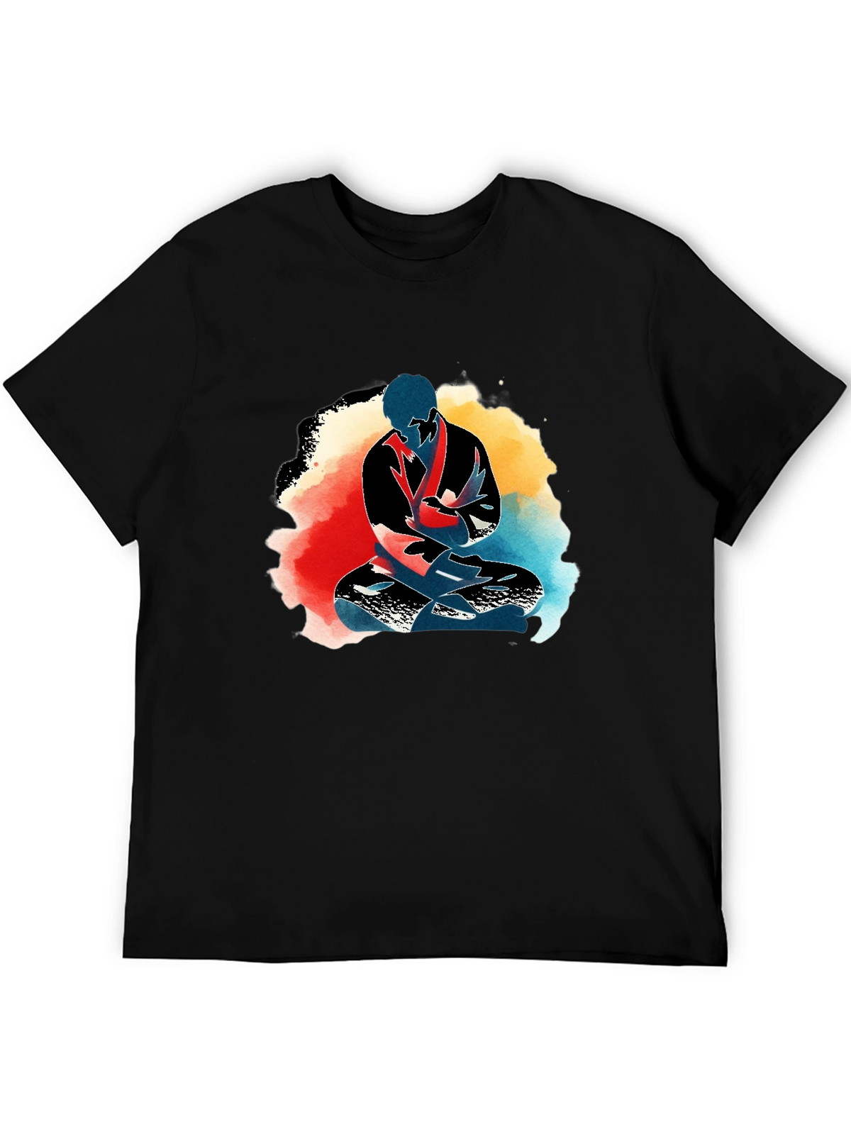 Zen Warrior Tee: Meditative Martial Arts Design