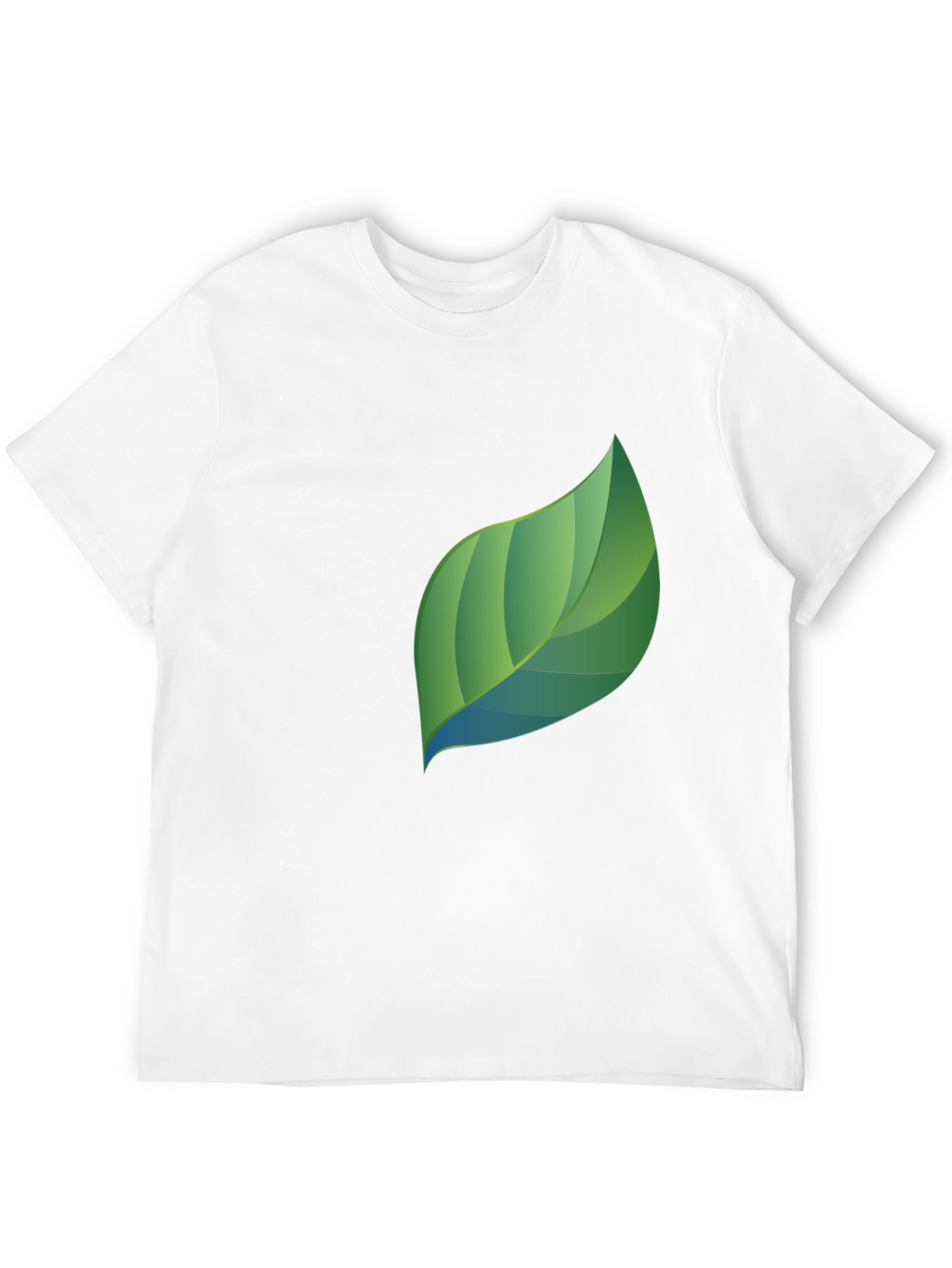 Modern Leaf Graphic Black T-Shirt