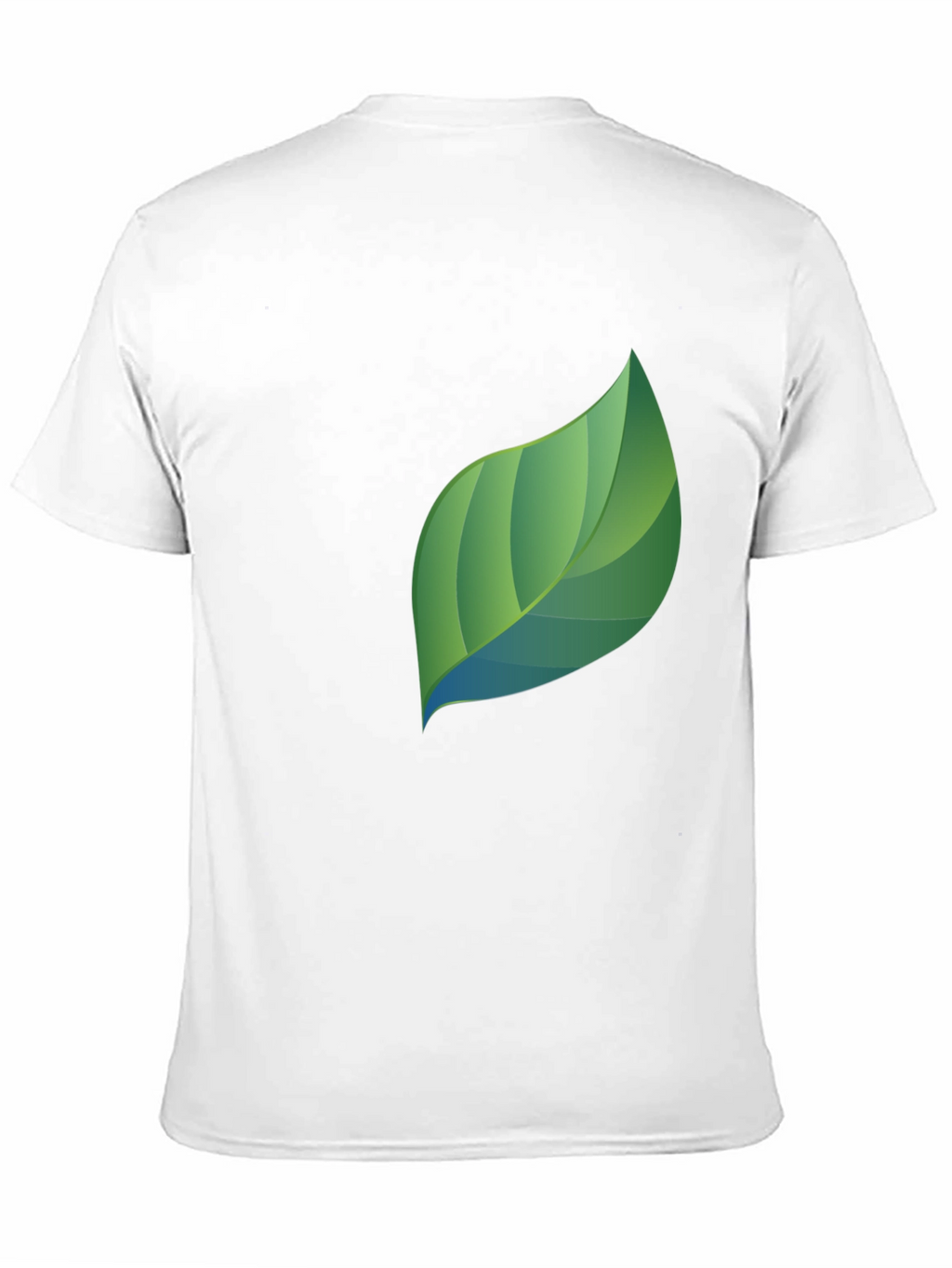 Modern Leaf Graphic Black T-Shirt