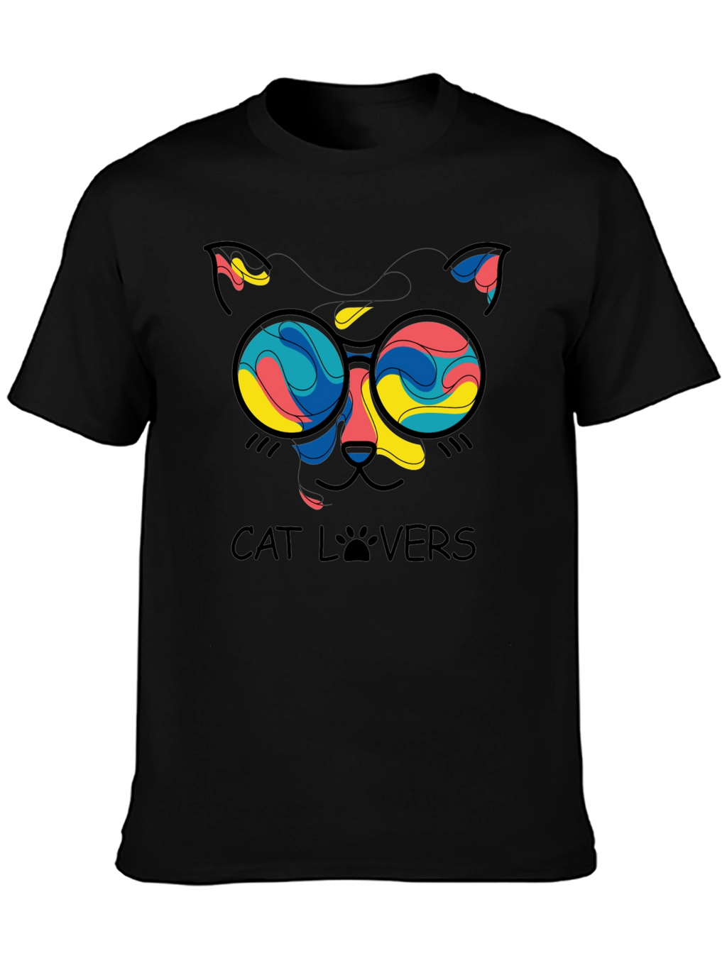 Cat Lovers T-Shirt - Funky Feline Design