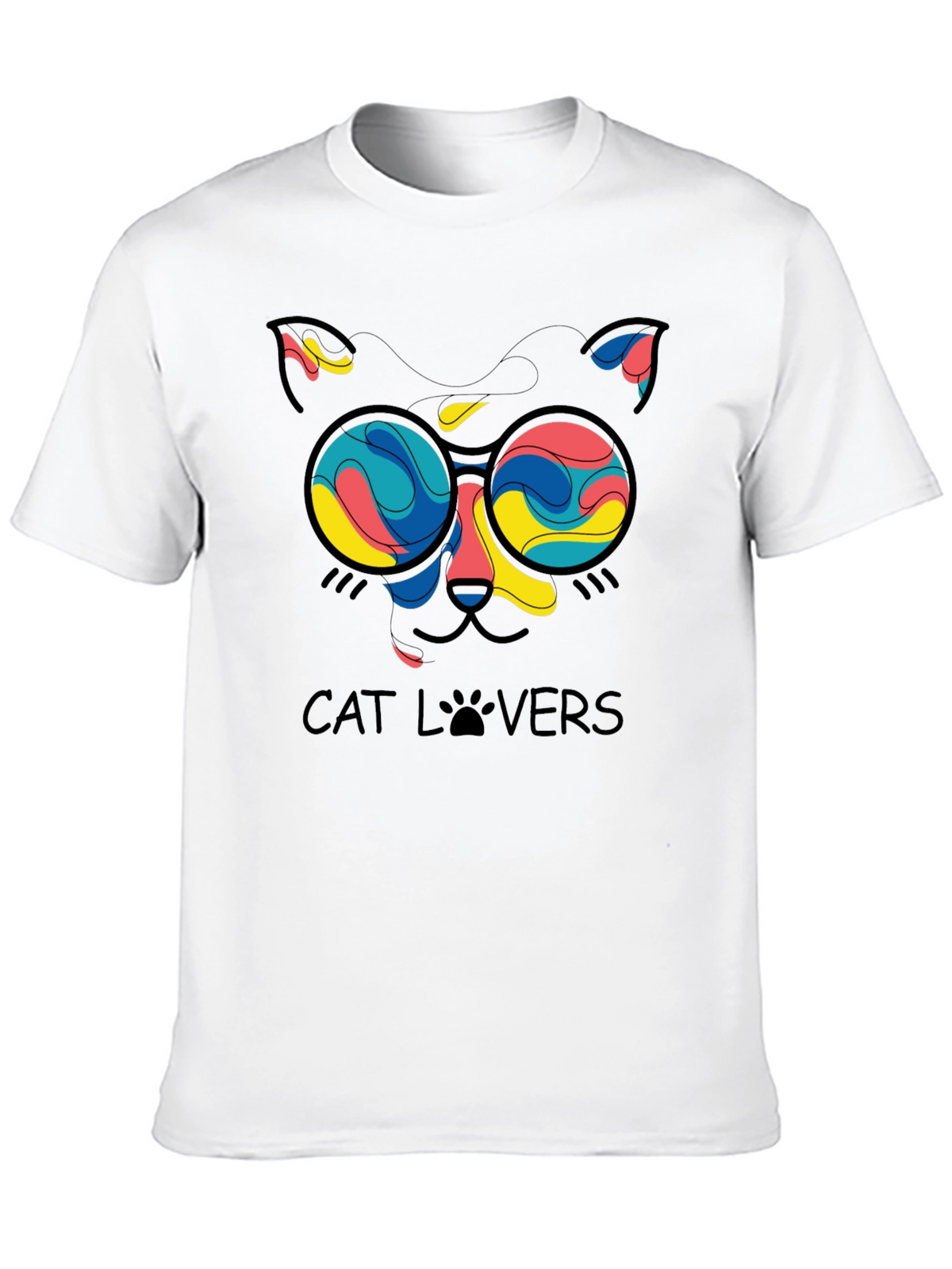 Cat Lovers T-Shirt - Funky Feline Design