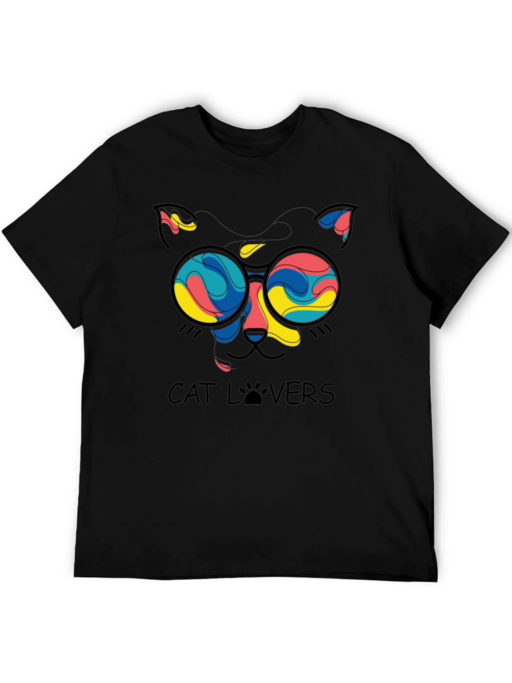 Cat Lovers T-Shirt - Funky Feline Design