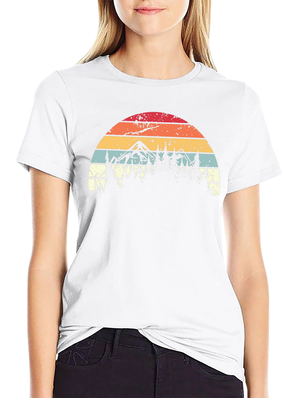 Retro Mountain Forest T-Shirt