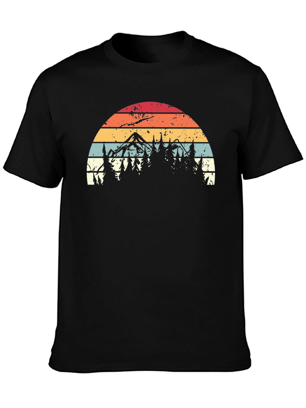 Retro Mountain Forest T-Shirt