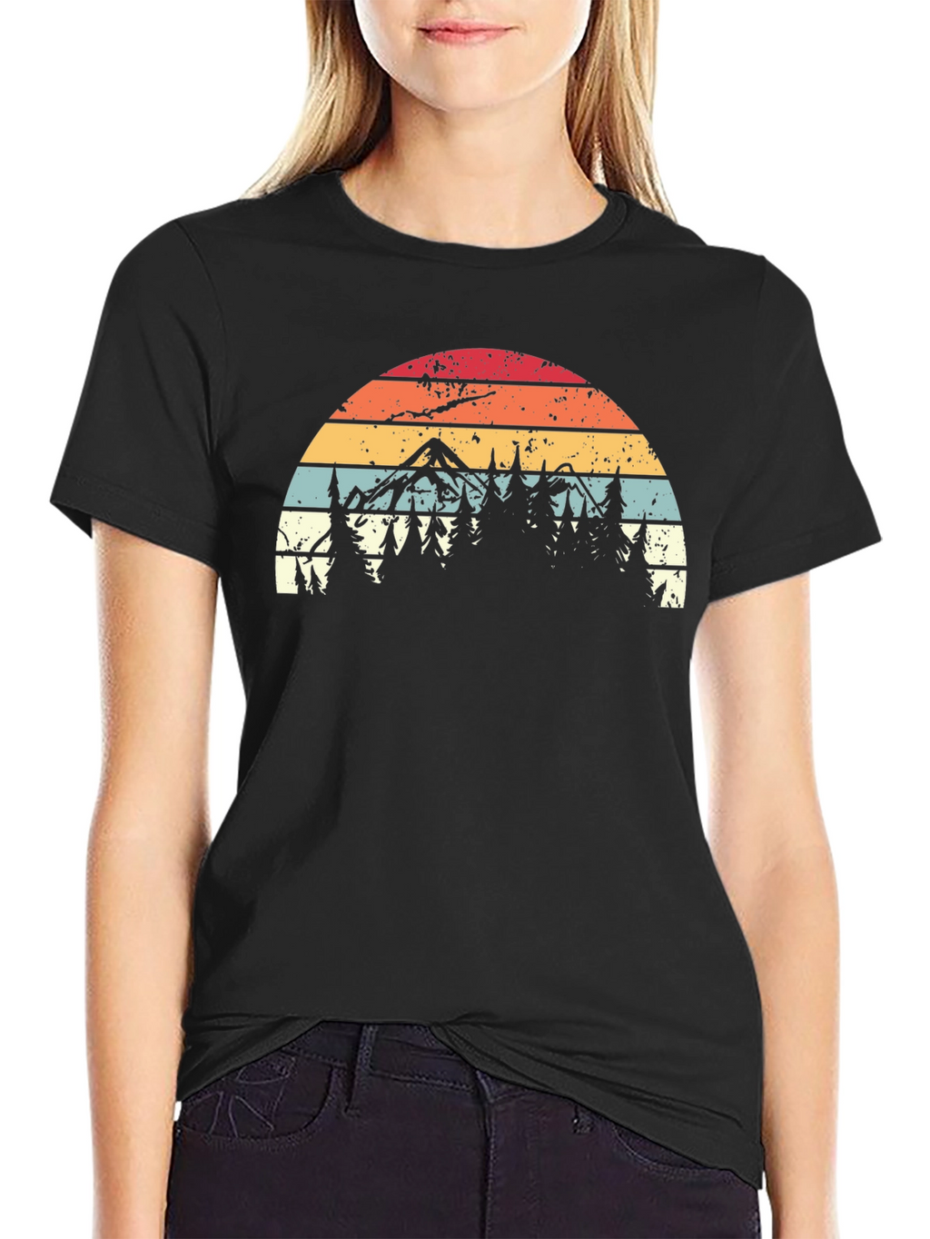 Retro Mountain Forest T-Shirt