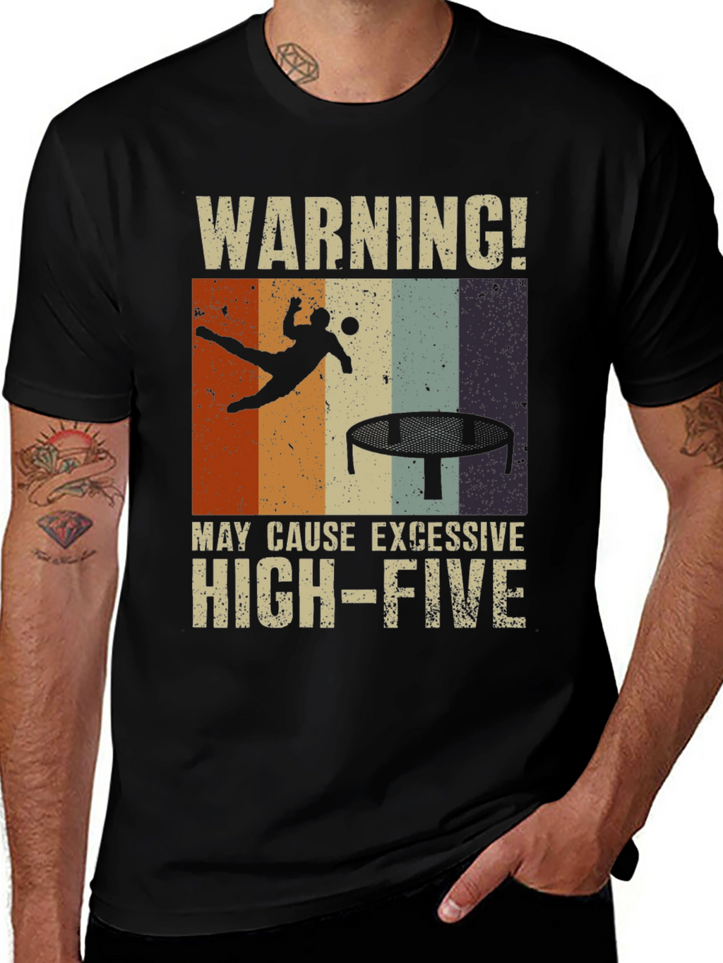 Warning! Excessive High-Five Trampoline T-Shirt