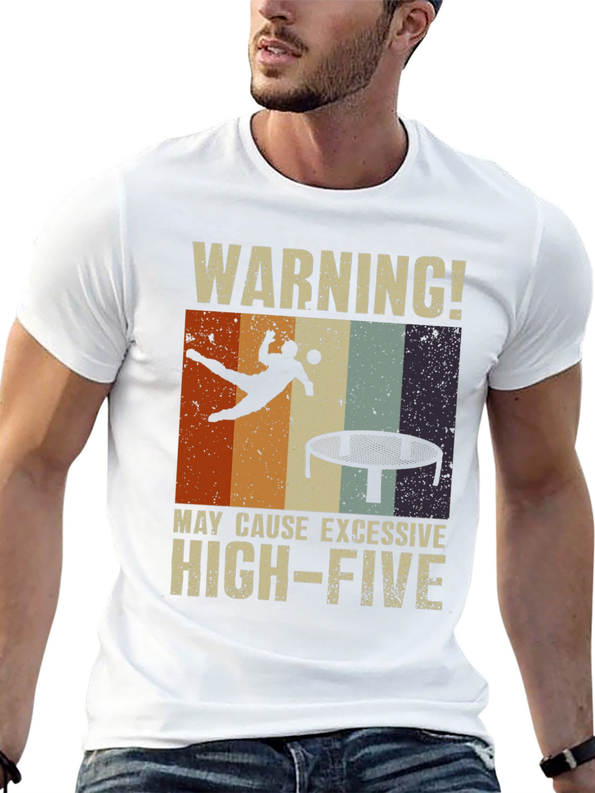 Warning! Excessive High-Five Trampoline T-Shirt