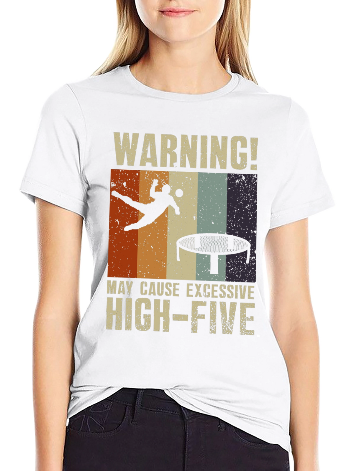 Warning! Excessive High-Five Trampoline T-Shirt