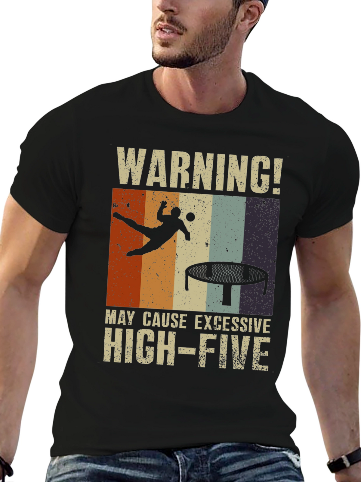 Warning! Excessive High-Five Trampoline T-Shirt