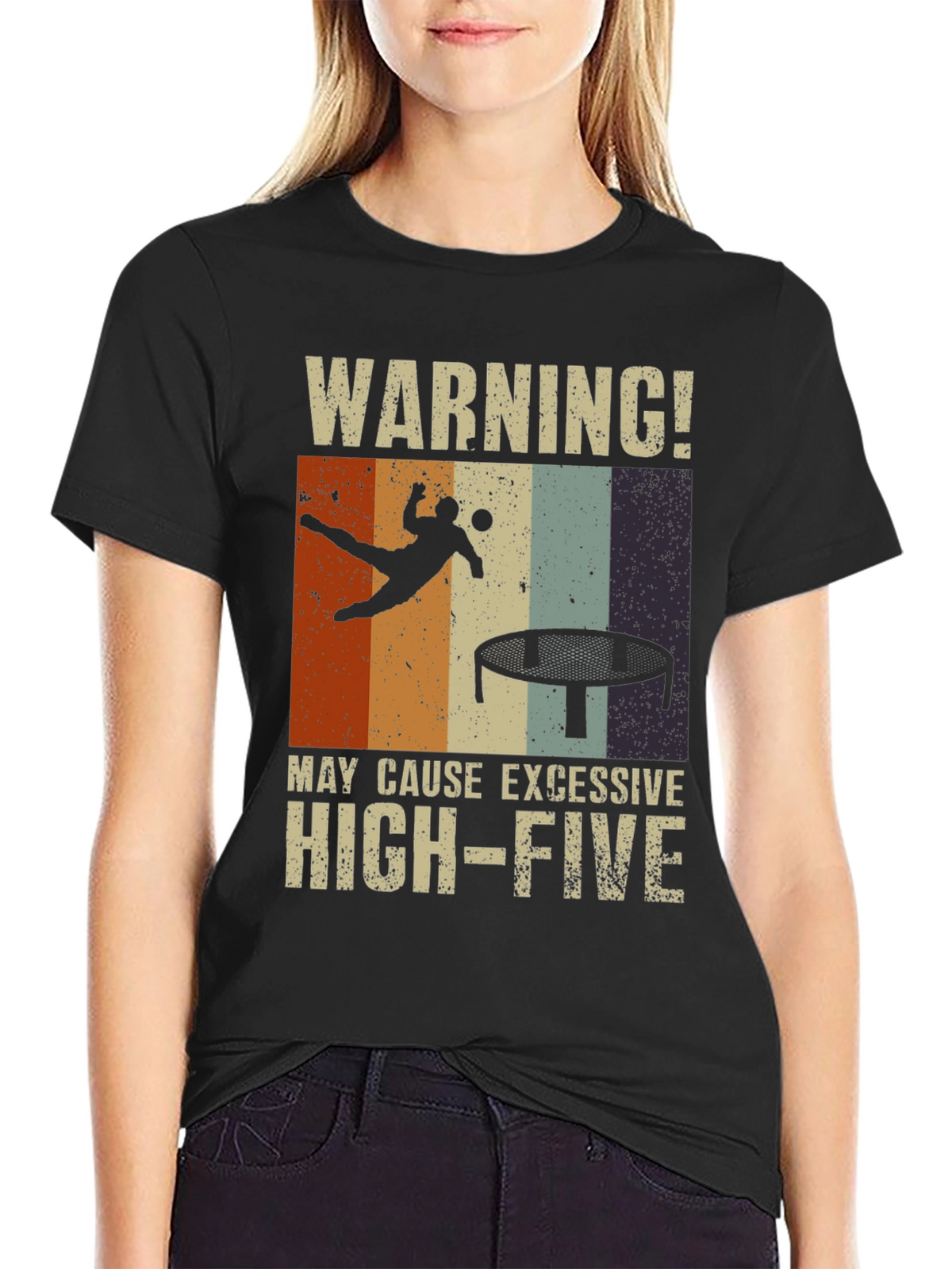 Warning! Excessive High-Five Trampoline T-Shirt
