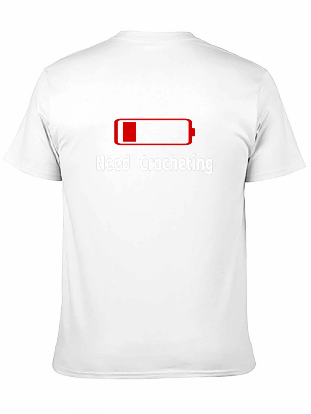 Need Crocheting Low Battery Graphic T-Shirt