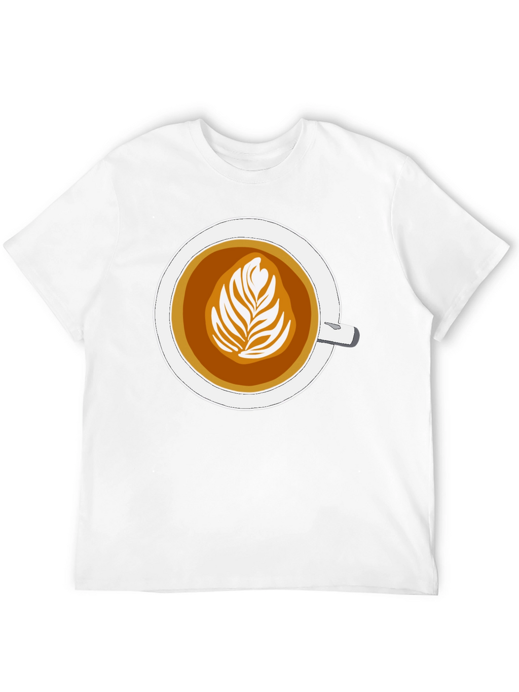 Latte Art Graphic Tee - Coffee Lovers Style