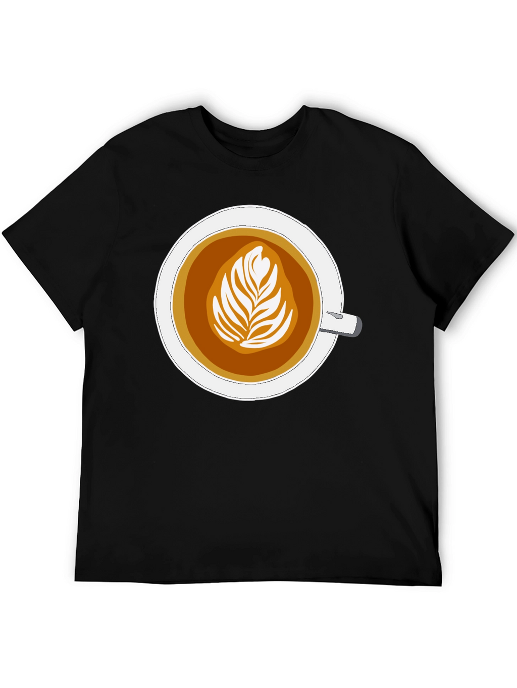 Latte Art Graphic Tee - Coffee Lovers Style