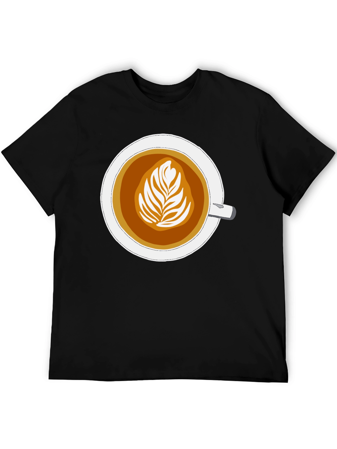 Latte Art Graphic Tee - Coffee Lovers Style
