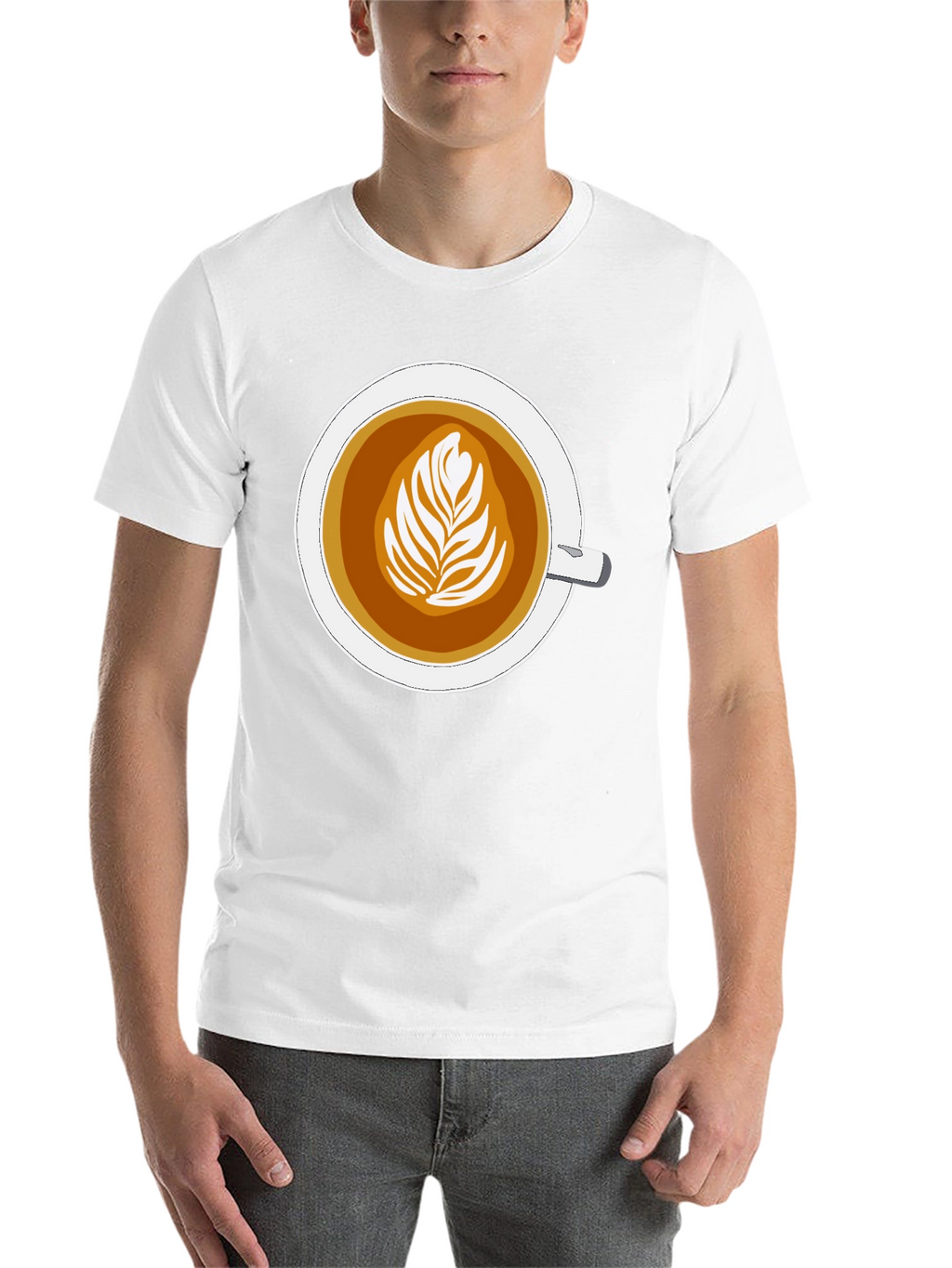 Latte Art Graphic Tee - Coffee Lovers Style