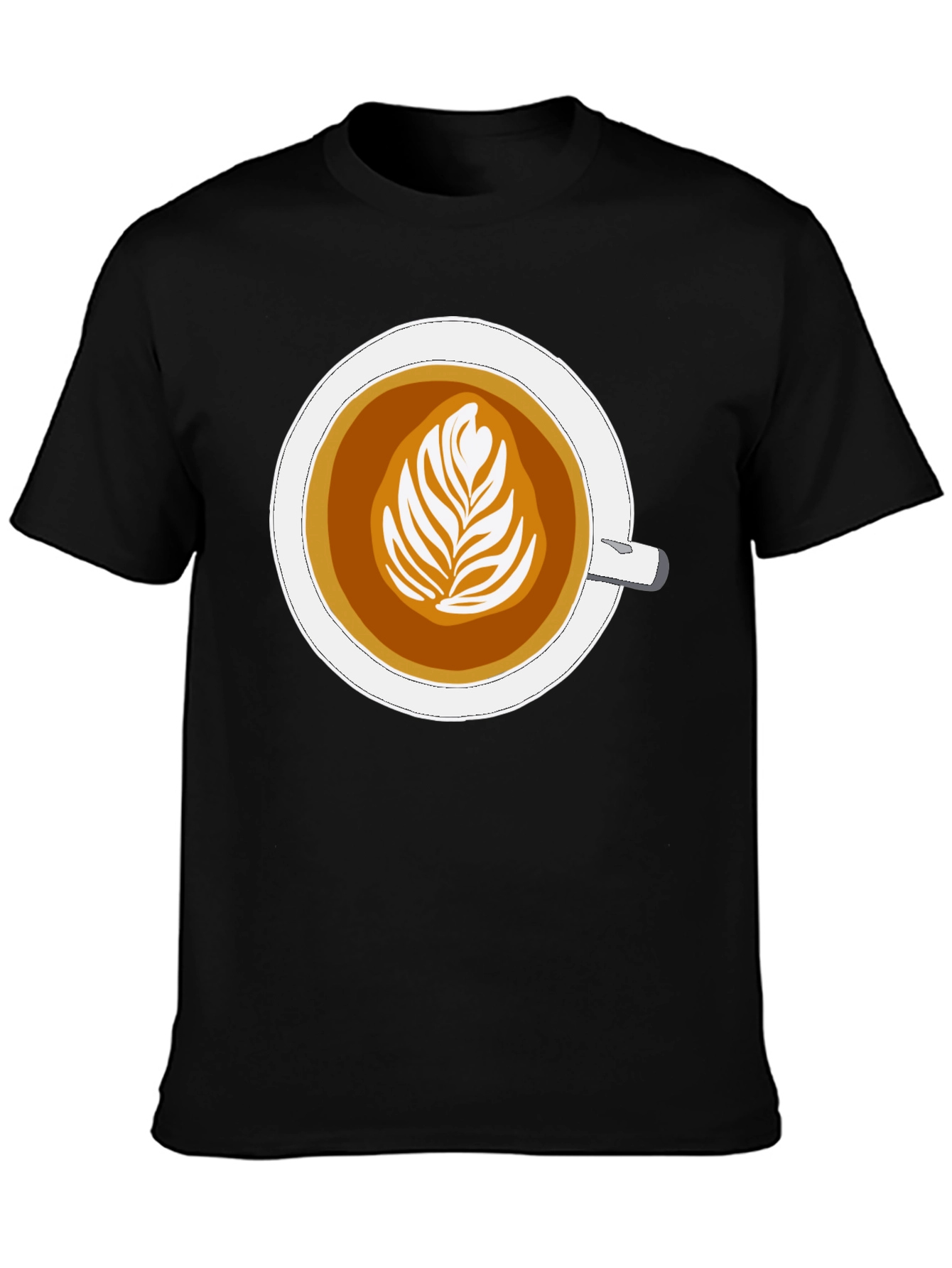 Latte Art Graphic Tee - Coffee Lovers Style