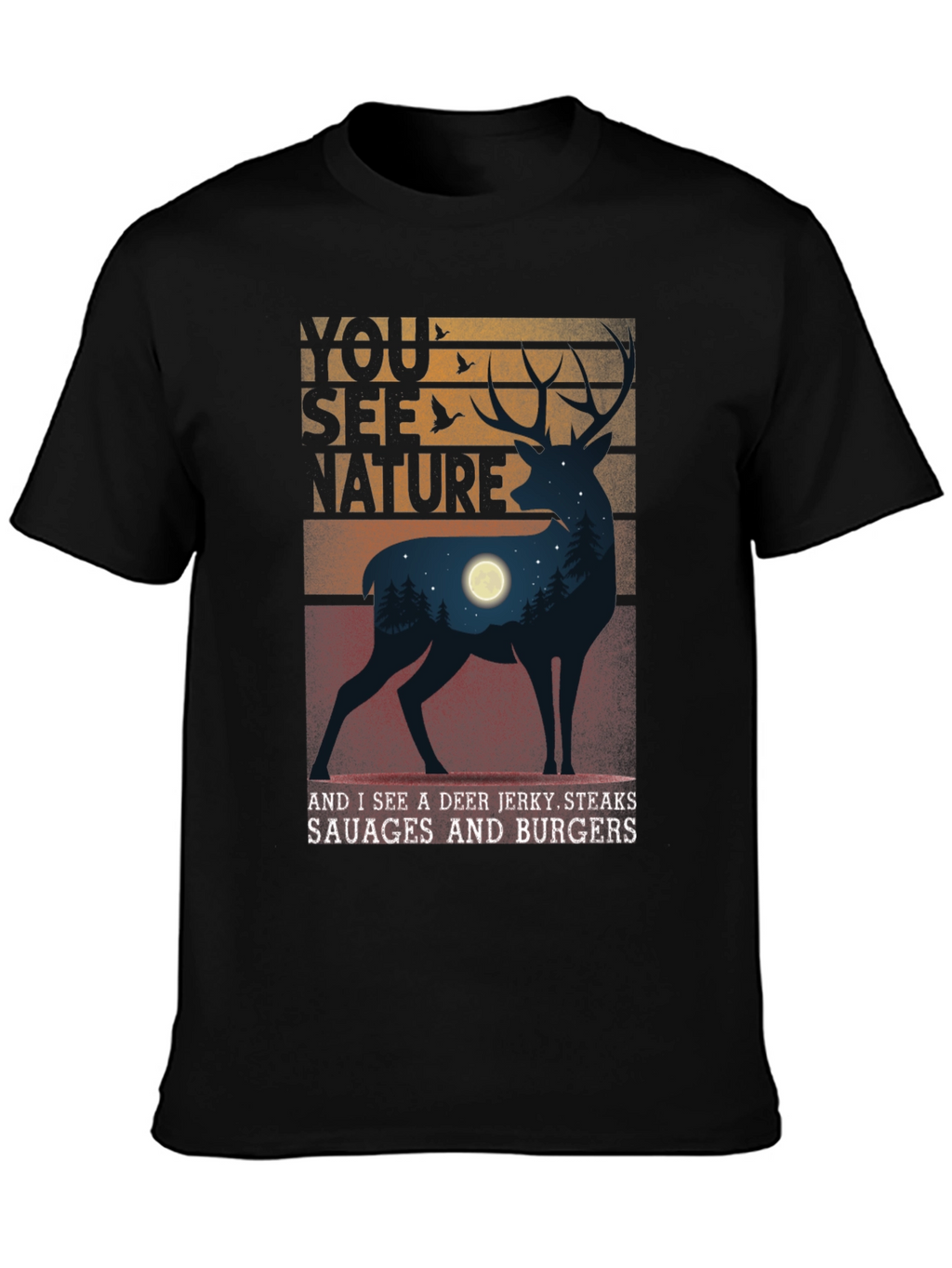 You See Nature Deer Graphic Tee
