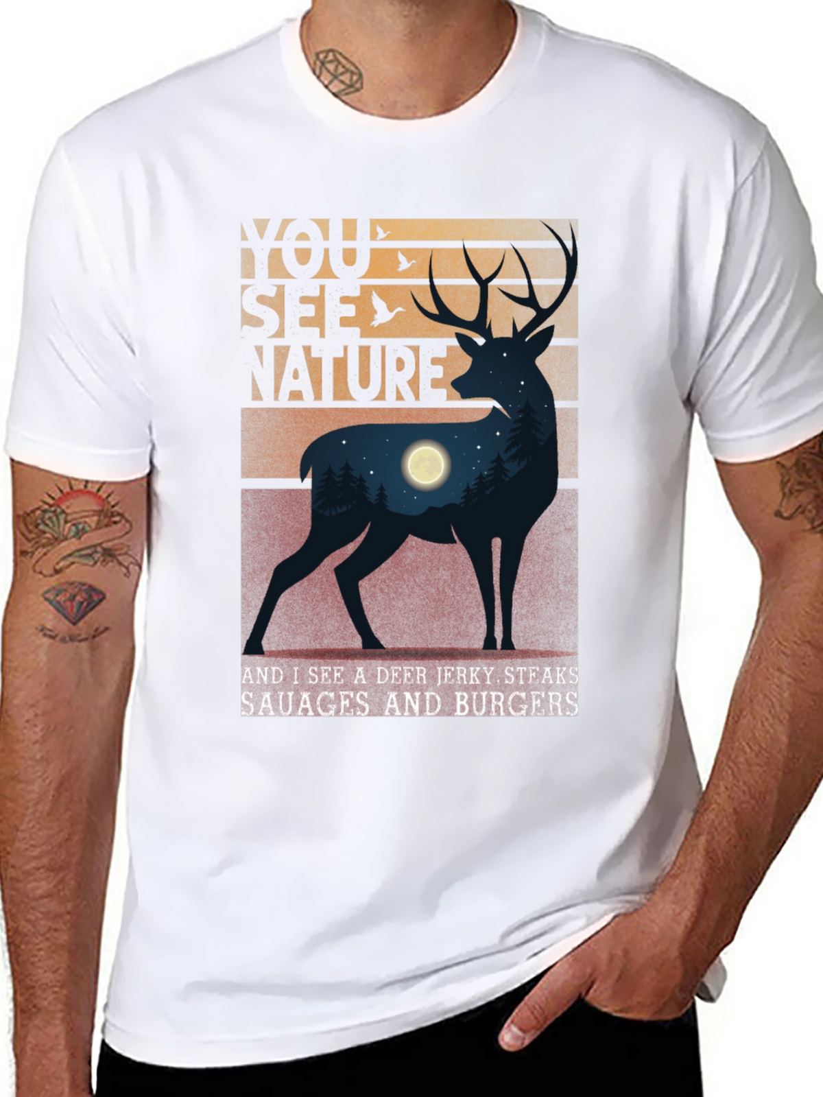 You See Nature Deer Graphic Tee