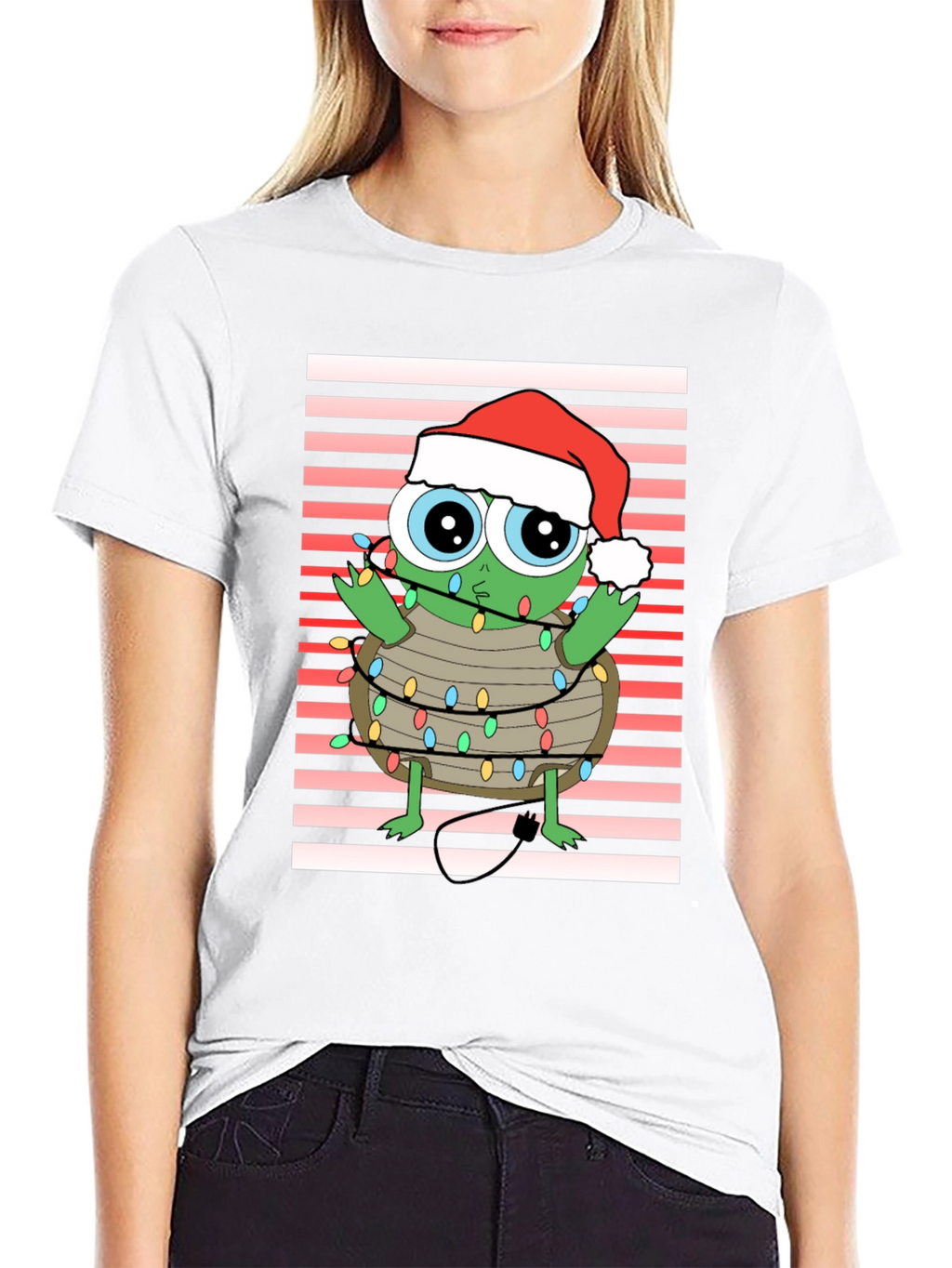 Festive Holiday Turtle Graphic Tee