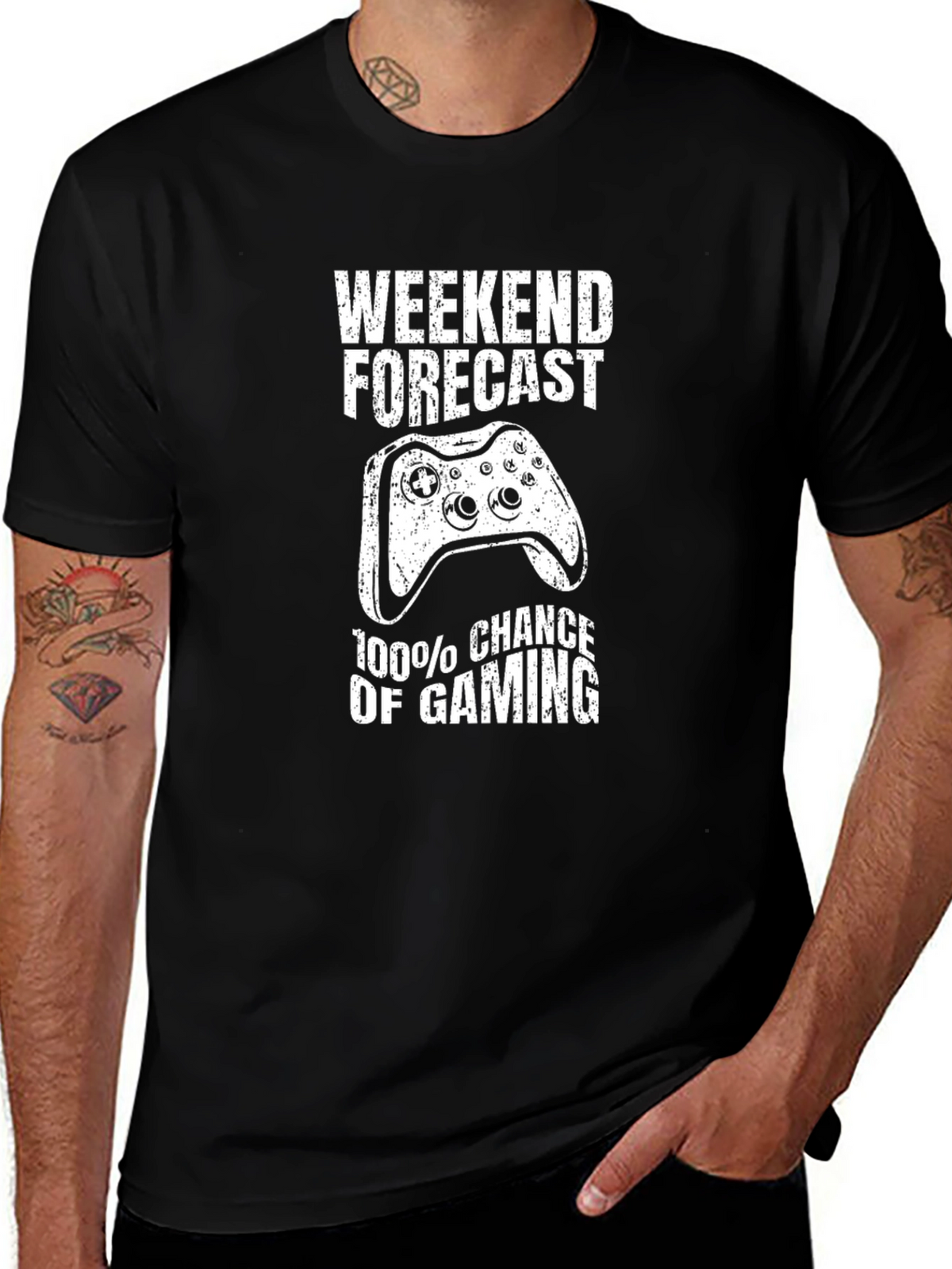 Weekend Gaming Forecast T-Shirt - Gamer Tee