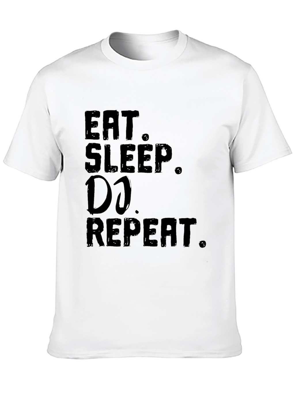 Eat Sleep DJ Repeat Black Graphic Tee