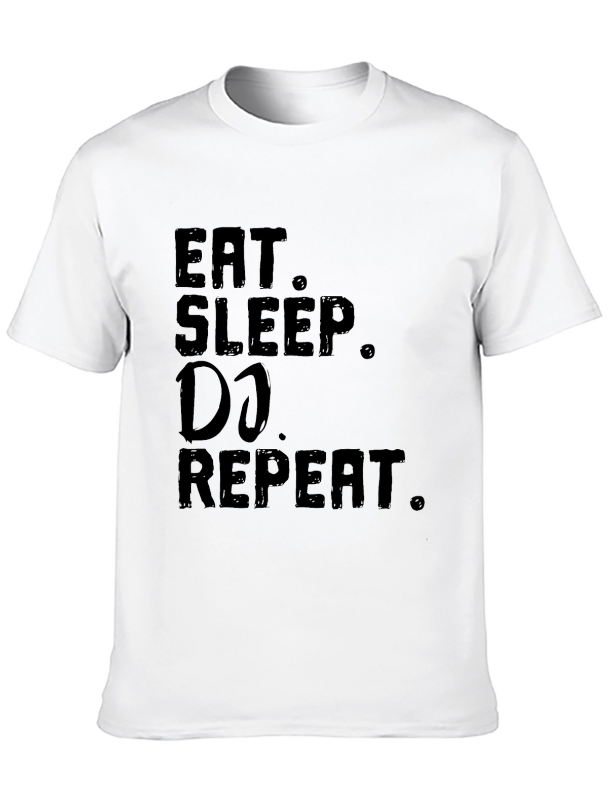 Eat Sleep DJ Repeat Black Graphic Tee