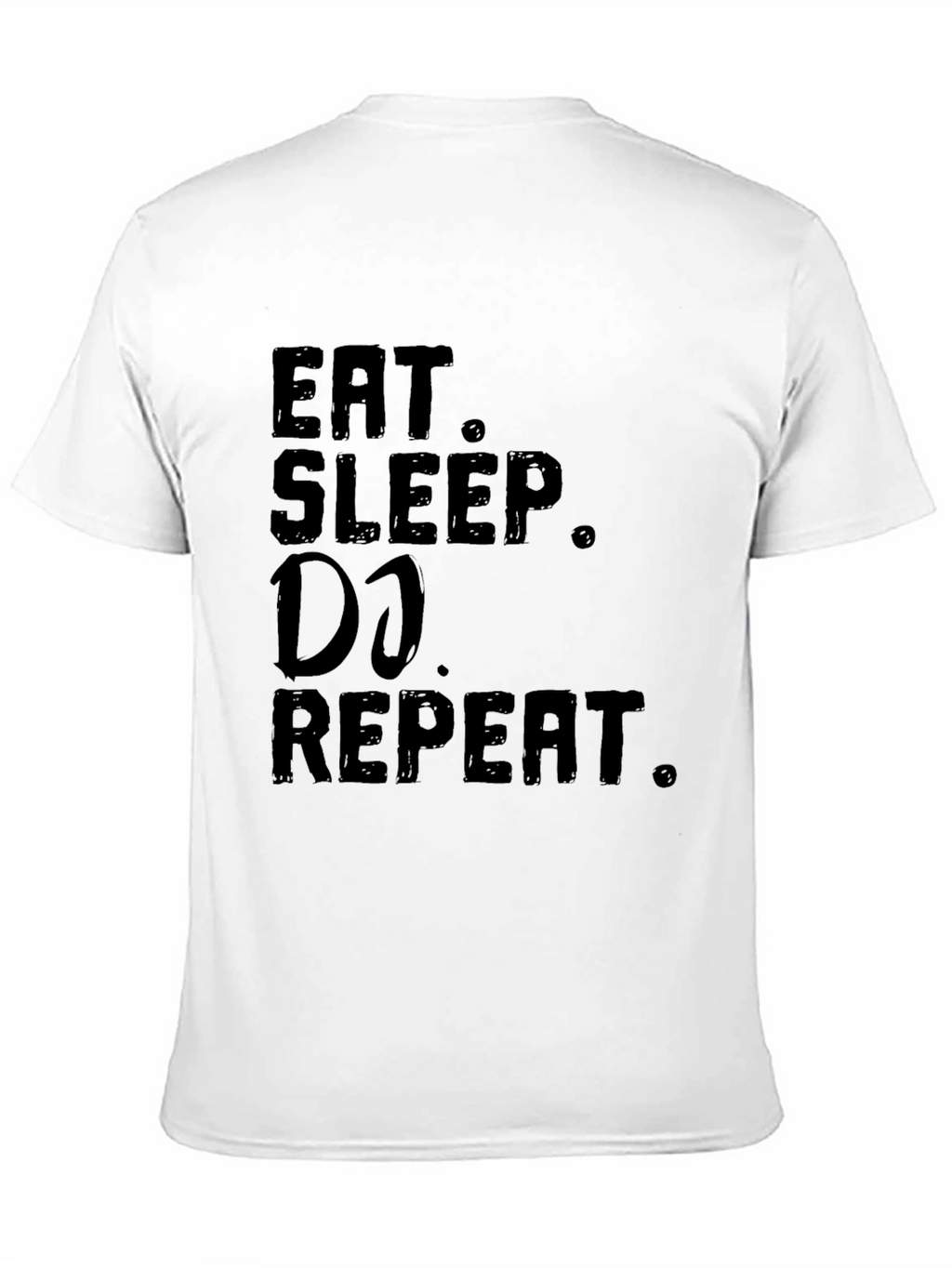 Eat Sleep DJ Repeat Black Graphic Tee