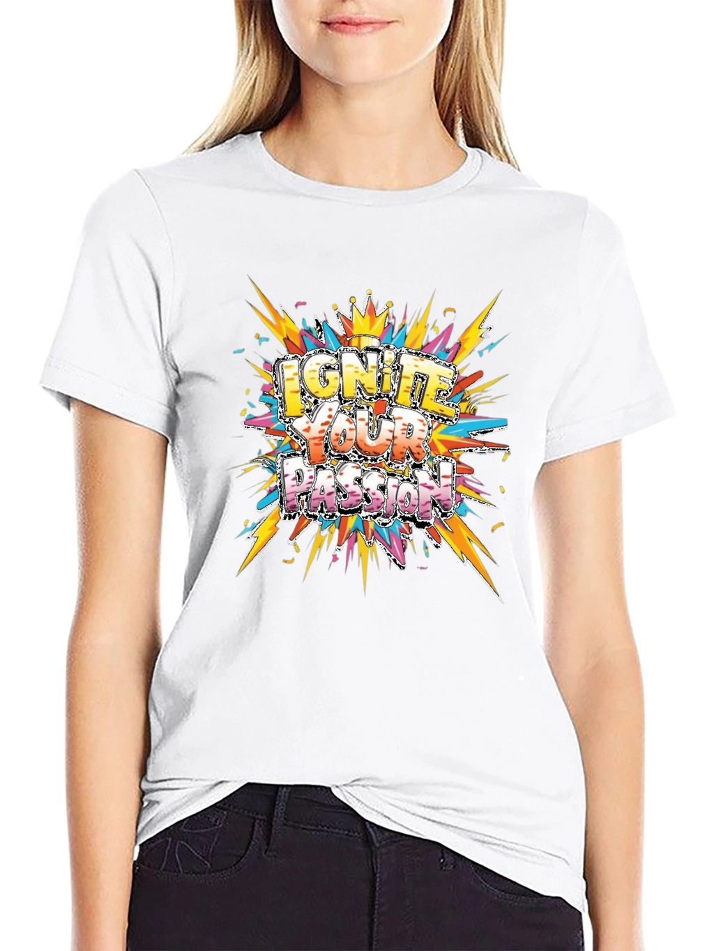 Ignite Your Passion Graphic Tee - Mens Black T-Shirt