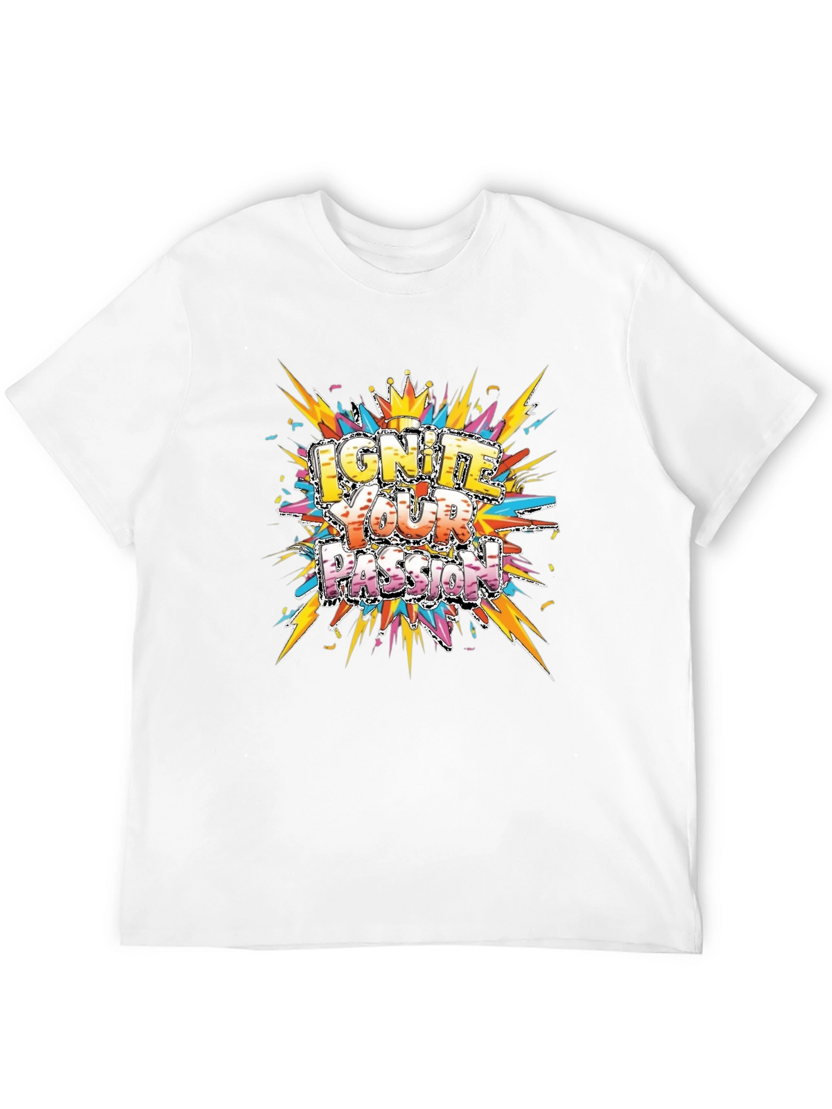 Ignite Your Passion Graphic Tee - Mens Black T-Shirt