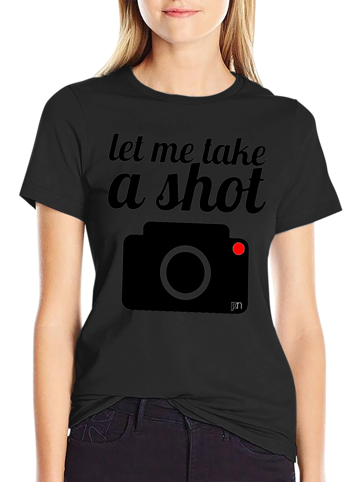 Let Me Take a Shot Camera Graphic T-Shirt