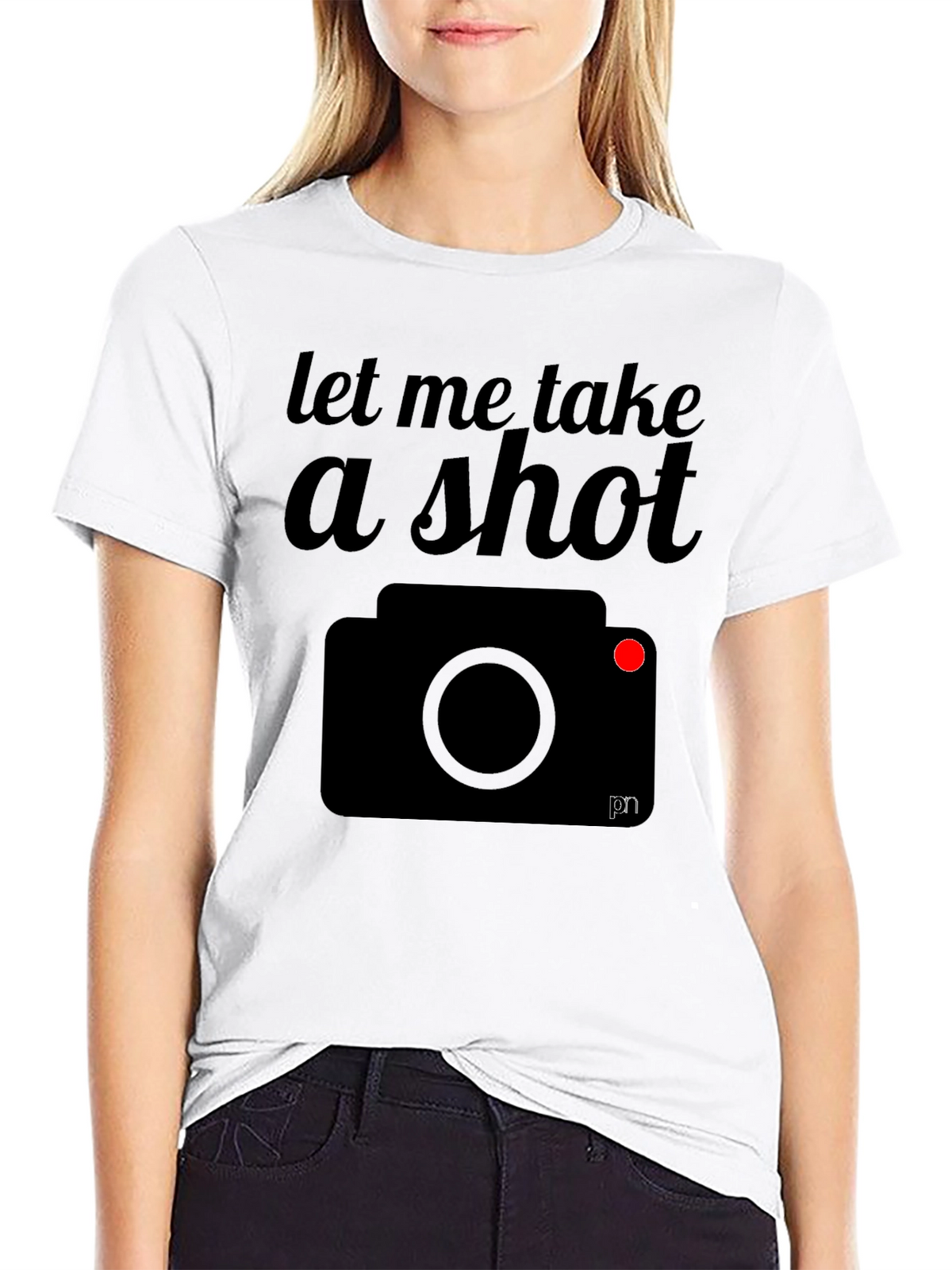 Let Me Take a Shot Camera Graphic T-Shirt