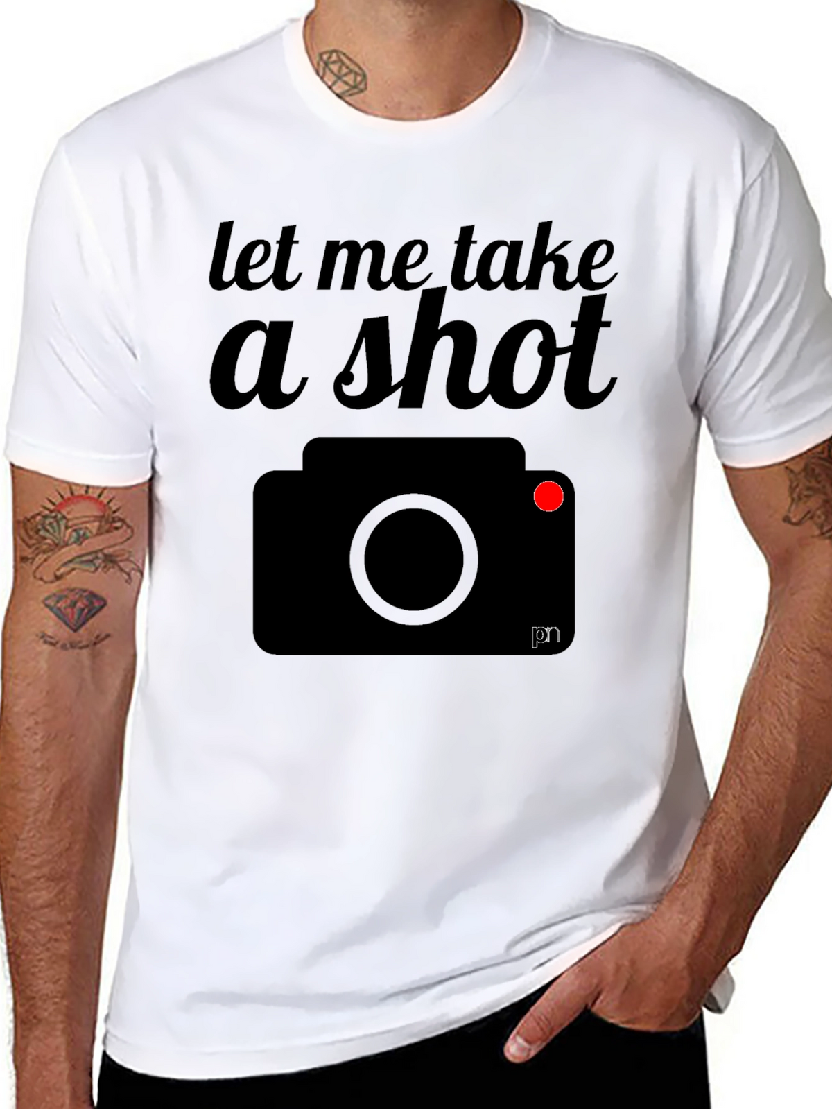 Let Me Take a Shot Camera Graphic T-Shirt