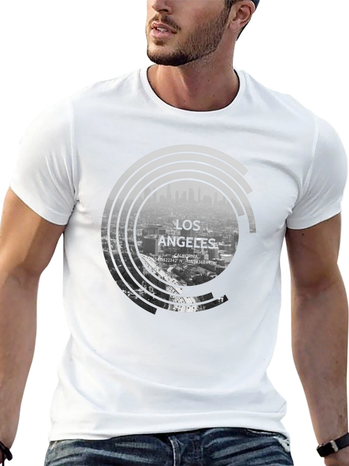 Los Angeles Graphic Tee - Cityscape Design