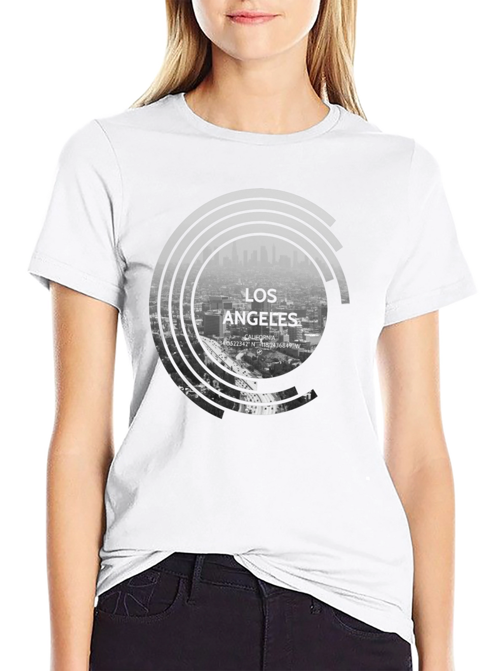 Los Angeles Graphic Tee - Cityscape Design